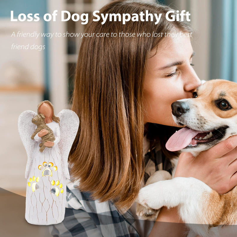 BEARAE Dog Memorial Gifts, Dog Candle Holder Statue, Pet Memorial Gifts, Pet Loss Gifts, Bereavement Gifts, Pet Sympathy Gifts for Loss of Dogs White Candle Holder - BeesActive Australia