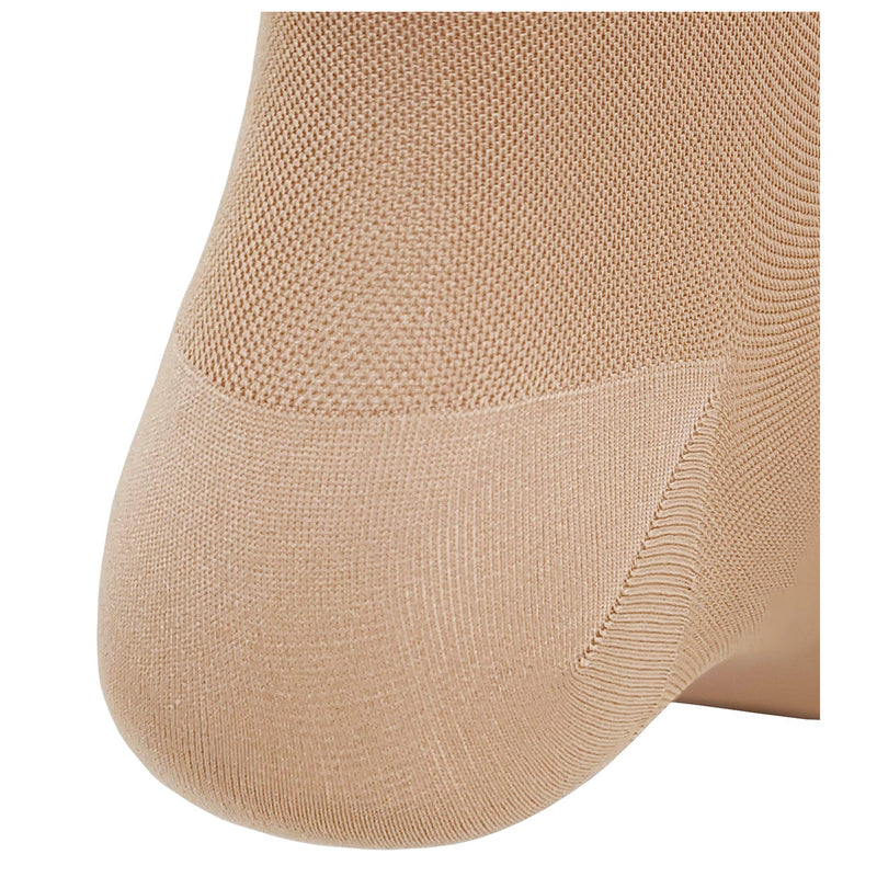 NuVein Sheer Compression Stockings for Women, 15-20 mmHg Support, Medium Denier, Thigh High, Closed Toe, Beige, Large - BeesActive Australia