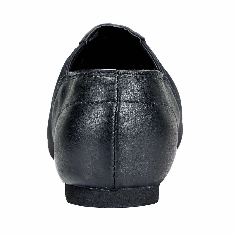 [AUSTRALIA] - Dynadans Women's Leather Upper Slip-on Jazz Shoe 8.5 Women/8 Men Black 