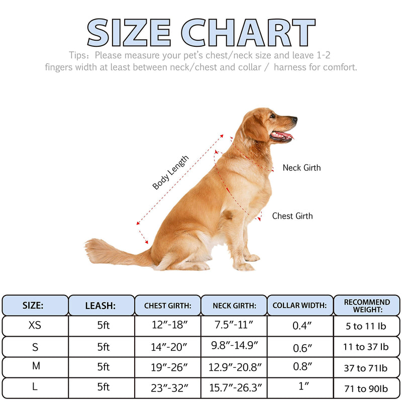 QQPETS Dog Harness Collar Leash - No Pull Pet Adjustable Back Clip Halter Basic Collar Heavy Duty 5FT Anti-Twist Leash for Extra Small Puppy Medium Large Breed Training Easy Walk Running Yellow Bee S - BeesActive Australia