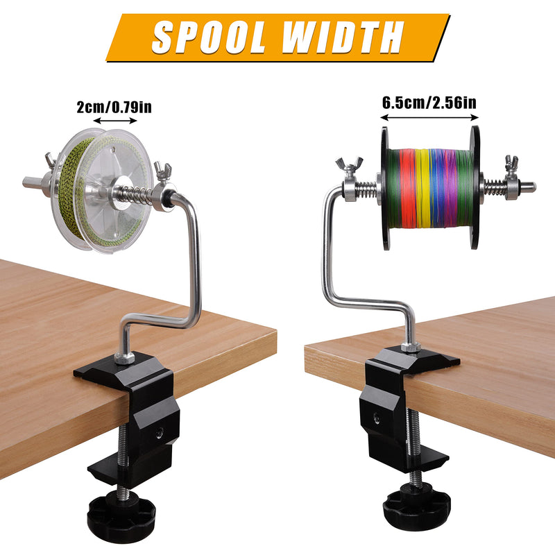 AGOOL Fishing Line Spooler Protable Fishing Line Winder Spooler Adjustable Spinning Reel Spool Spooling Station System Multifunctional Stable Spooler Machine Fishing Accessories, Home, Boats - BeesActive Australia