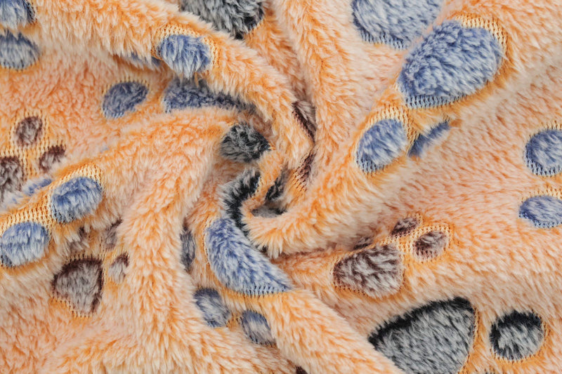 Blankets Super Soft Fluffy Premium Fleece Pet Blanket Flannel Throw for Dog Puppy Cat Paw Medium(32"x40") - BeesActive Australia