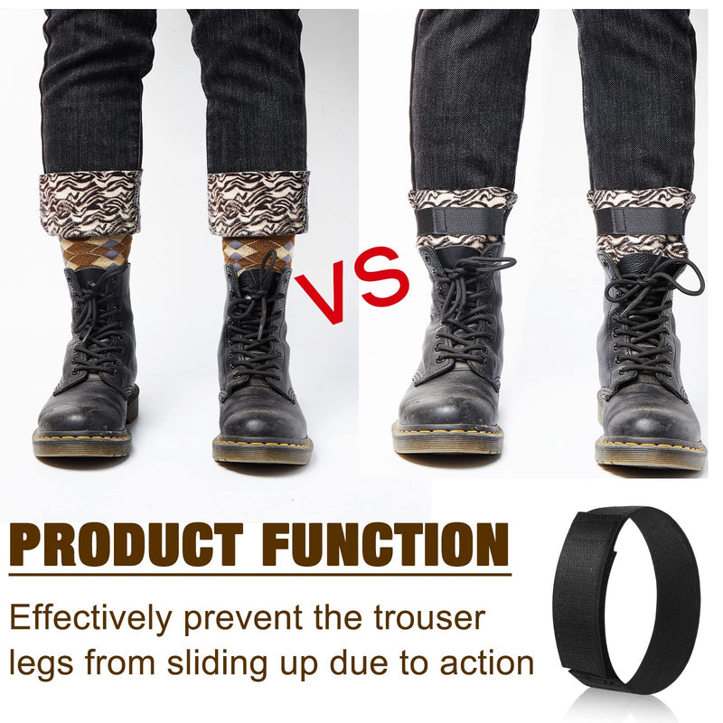 Chivao Black Boot Blousers Elastic Military Boot Straps 1 Inch Wide Military Boot Bands Adjustable Blousing Bands Military Blousing Garter for Waders Hiking Cycling Gardening Fishing - BeesActive Australia