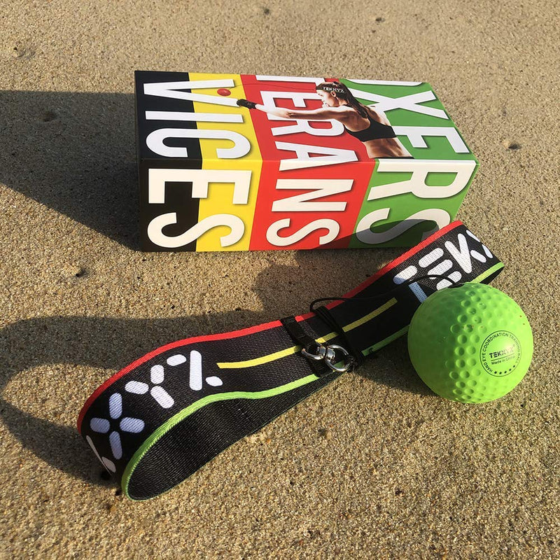 [AUSTRALIA] - TEKXYZ Reflex Ball Upgraded Set - Comfortable Headband with 3 React Reflex Balls, Great for Reflex, Timing, Accuracy, Focus and Hand-Eye Coordination Training for Kids, Adults, Men, and Women 
