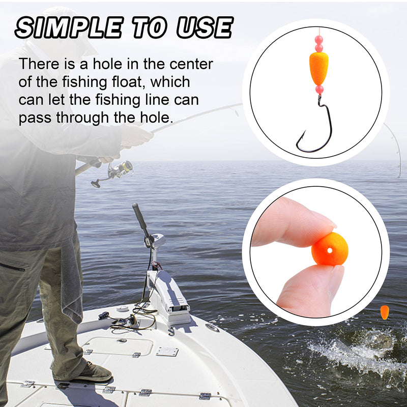 Foam Floats Pompano Rig Kit, 85pcs Fishing Rig Floats Pompano for Surf Fishing Cylindrical Oval Snellfloat for Walleye Catfish Trout - BeesActive Australia