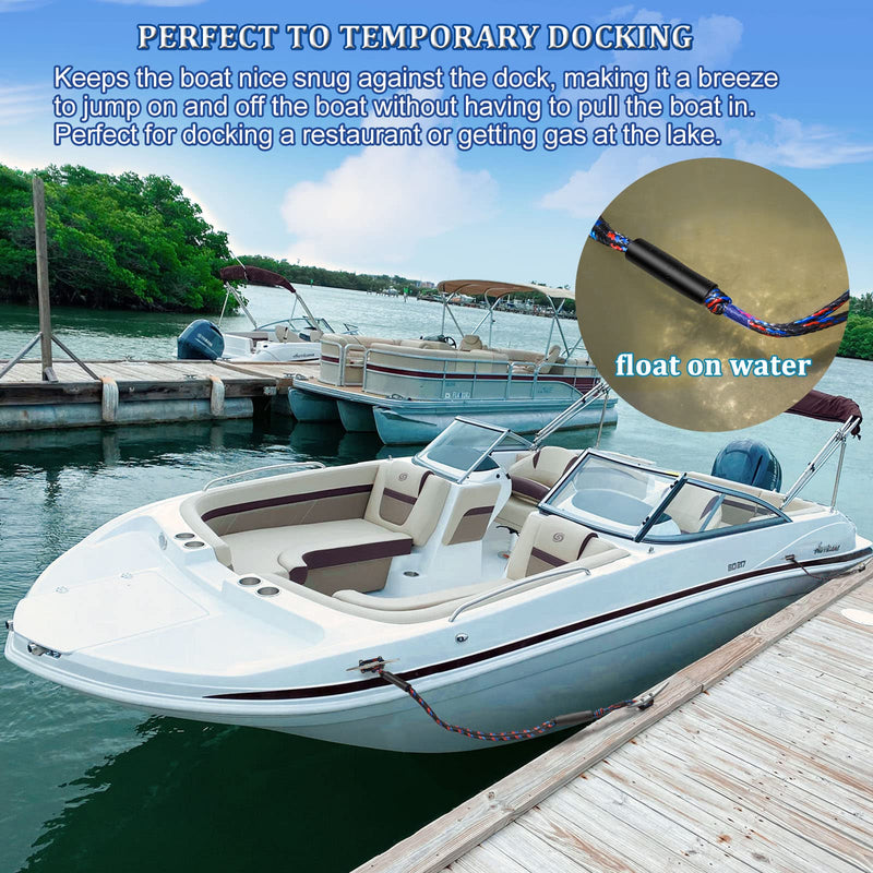 Botepon Boat Bungee Dock Lines, Mooring Lines, Boating Gifts for Men, Boat Accessories, Pontoon Accessories, Perfect for Bass Boat, Jet Ski (4 Feet) 4 feet stretches to 5 1/2 feet - BeesActive Australia