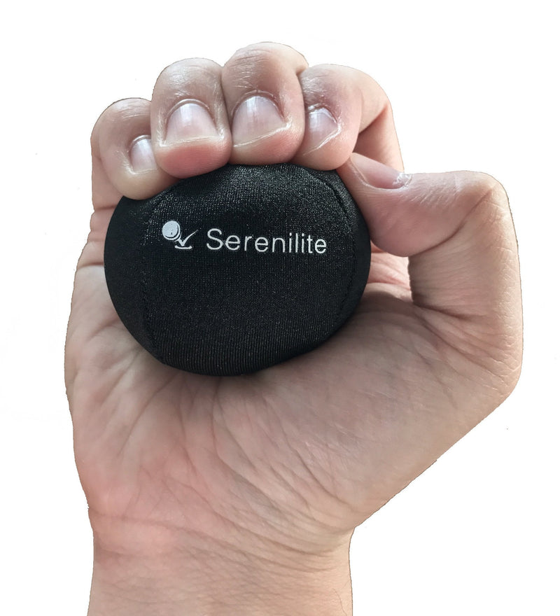 Serenilite Stress Balls, Anxiety Relief Items, Grip Strength Trainer, Meditation Accessories, Physical Therapy Equipment, Fidget Ball, Stress Balls for Adults, Hand Grip Exerciser Strengthener Jet Black - BeesActive Australia