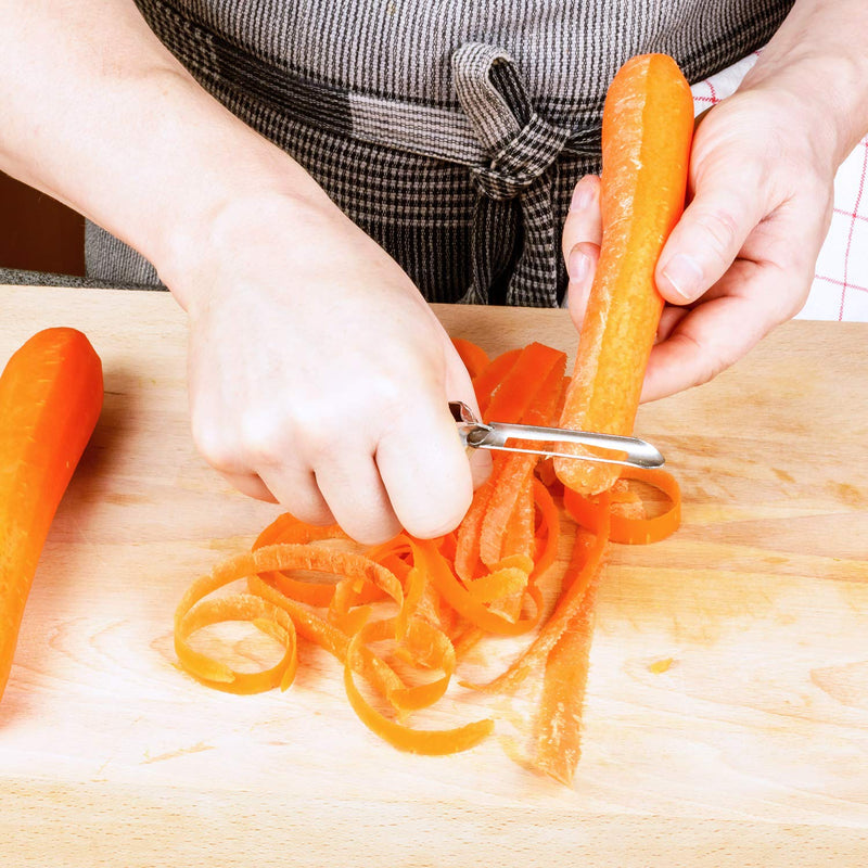 Stainless Steel Peeler Kitchen Vegetable Peeler Fruit Vegetable Peeler Rotary Peeler for Home Kitchen Carrots Potatoes Peeling Tools(5 Pieces) 5 - BeesActive Australia