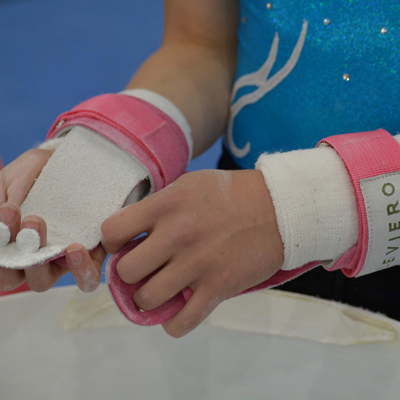 [AUSTRALIA] - Gymnastics Grips. Gymnastic Grips for Girls Youth. Grips for Gymnastics Girls. Gymnastics Grips for Kids with Wrist Bands and Grip Bag. Gymnastics Grips for Girls Uneven Bars. Gymnastics Hand Grips. Pink 1 