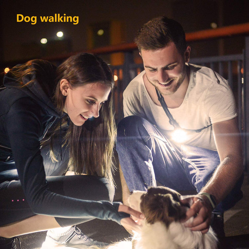 [AUSTRALIA] - Running Lights for Runners & Joggers - Outdoor Night Chest Running Light with Adjustable Pivoting Beam for Early Morning Runs & Jogs - Run Light for Running, Jogging, Dog Walking, Camping, Hiking 