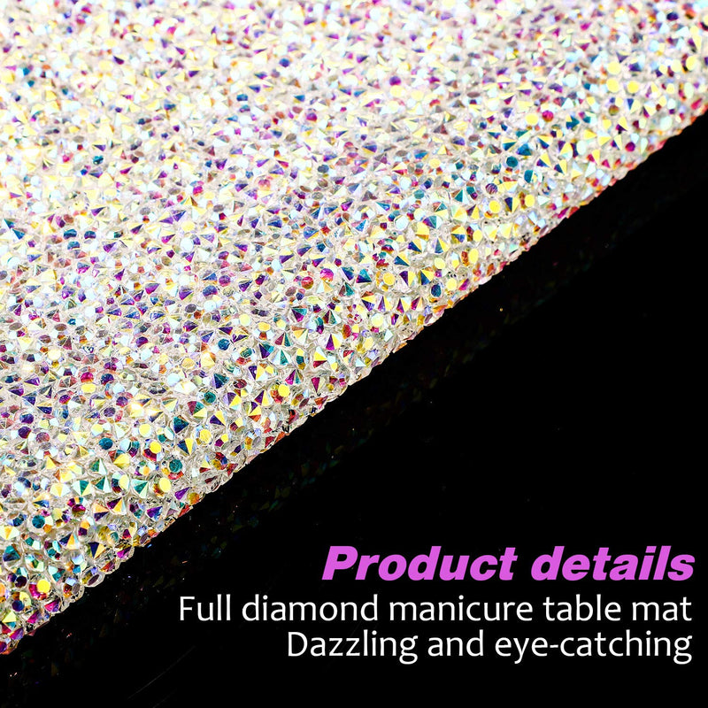 Nail Art Hand Arm Rest Pad Glitter Nail Art Table Mat Shiny Manicure Nail Desk Pad for Nail Art Cushion Pillow Washable Manicure Tools Salon Practice Hand Holder (White) - BeesActive Australia