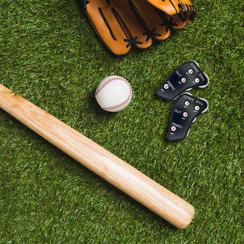 Joewuzun 4 Wheel Umpire Indicator- Baseball Umpire Counter Clicker 4-Wheel Call Order Indicator- Baseball Clicker Outs Innings Balls and Strike Clicker for Softball - BeesActive Australia