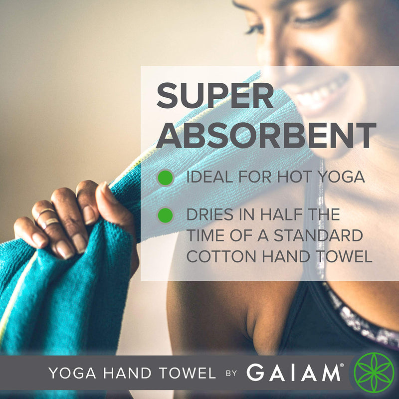 Gaiam Yoga Hand Towel Blue Shadow - BeesActive Australia