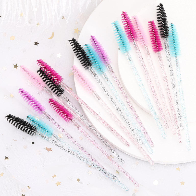 Tbestmax 500 Disposable Mascara Wands Eyelash Brush Spoolies for Eyebrow Eye Lash Extension Colorful 5 Color - BeesActive Australia