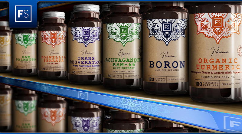 FS Boron Supplement | 180 Chelate Vegan Boron Tablets | High Strength 6mg Boron Per Serving - 6 Month Supply | Nootropic Supplements | Gluten, Allergen Free & Non-GMO | Manufactured in The UK 180 Count (Pack of 1) - BeesActive Australia