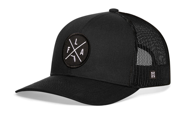 HAKA State City Trucker Hat for Men & Women, Adjustable Baseball Hat, Mesh Snapback, Sturdy Outdoor Black Golf Hat Florida - Fla - BeesActive Australia