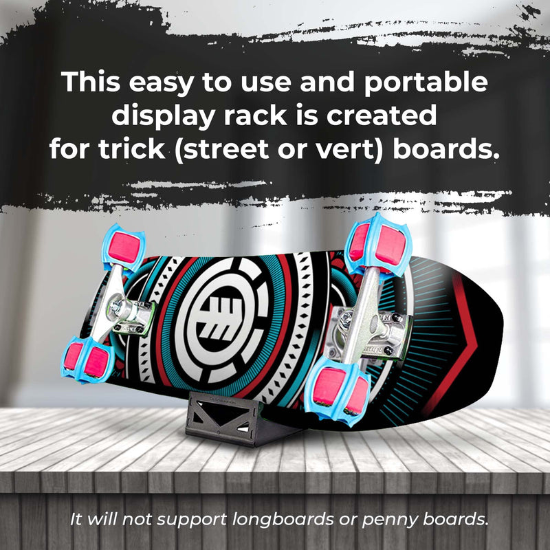 SKATERTRAINER Origami Skateboard Stand- A Skate Board Holder by Skater Trainers - Store and Display - Keep Boards Off The Wall - A Great Rack Display for That Made in The USA - Parents Love These - BeesActive Australia