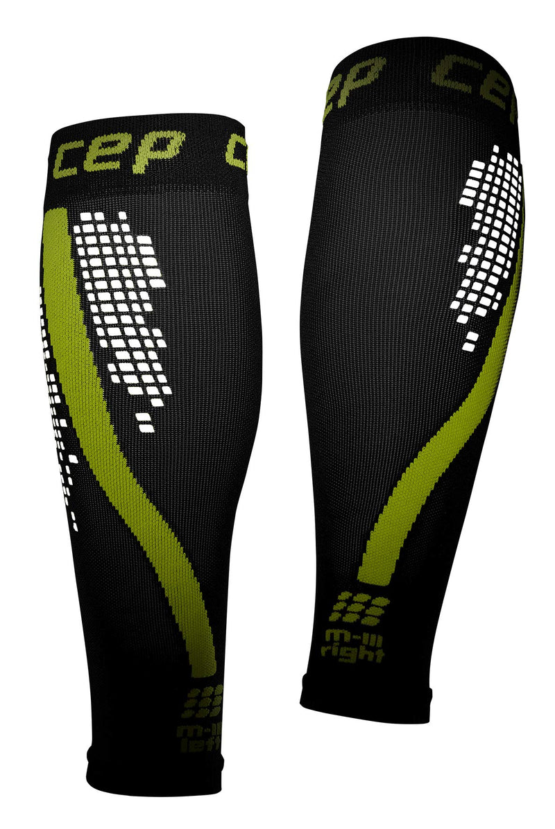 CEP - NIGHTTECH CALF SLEEVES REDESIGN for women | Reflective calf sleeves in green | size II - BeesActive Australia