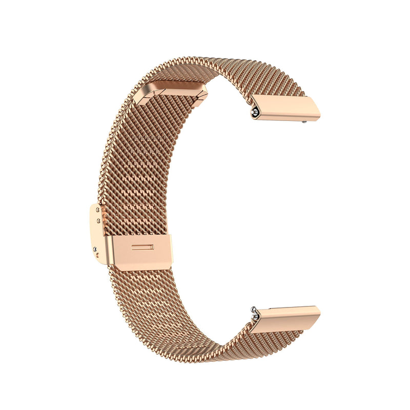 Metal Mesh Loop Straps Compatible with Letsfit EW1 Smart Watch Band, Stainless Steel Quick Release Replacment Bands for Letsfit EW1 Smartwatch (Rose Gold) Rose Gold - BeesActive Australia