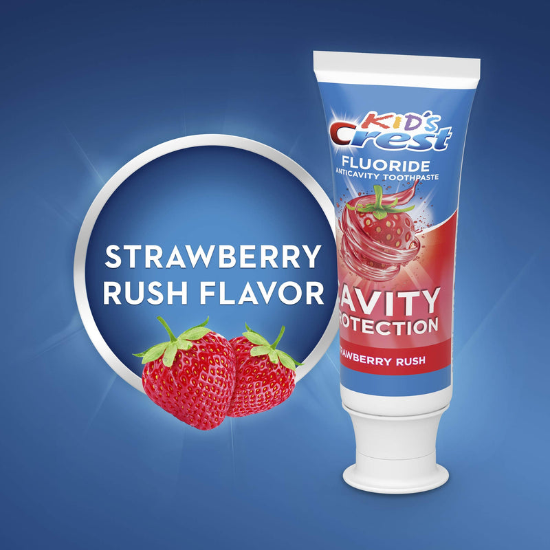 Crest Crest Kids Anticavity Cavity Protection Fluoride Toothpaste for Children Strawberry Rush, 4.2 Oz, - BeesActive Australia