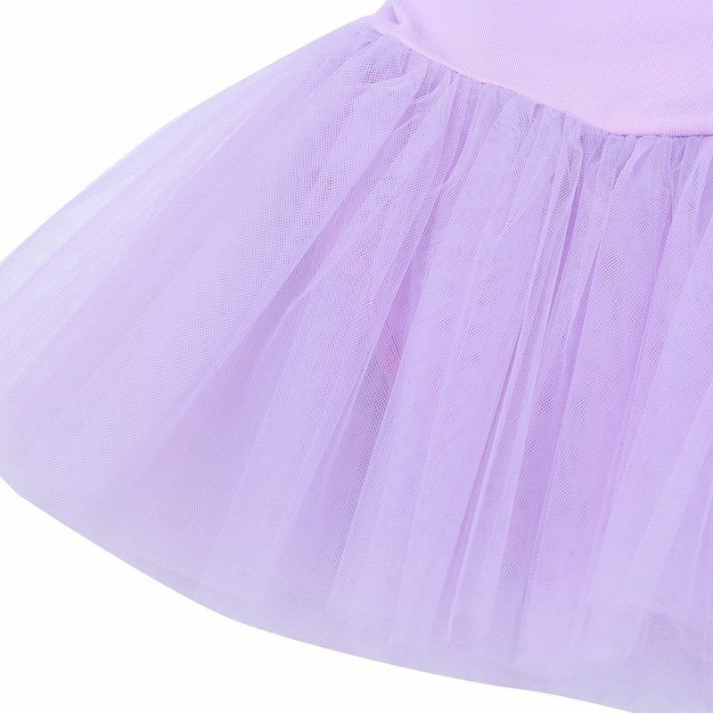 [AUSTRALIA] - iiniim Kids Girls Camisole Tulle Ballet Dance Tutu Dress Kids Gymnastics Leotard Costumes 7 / 8 Purple 