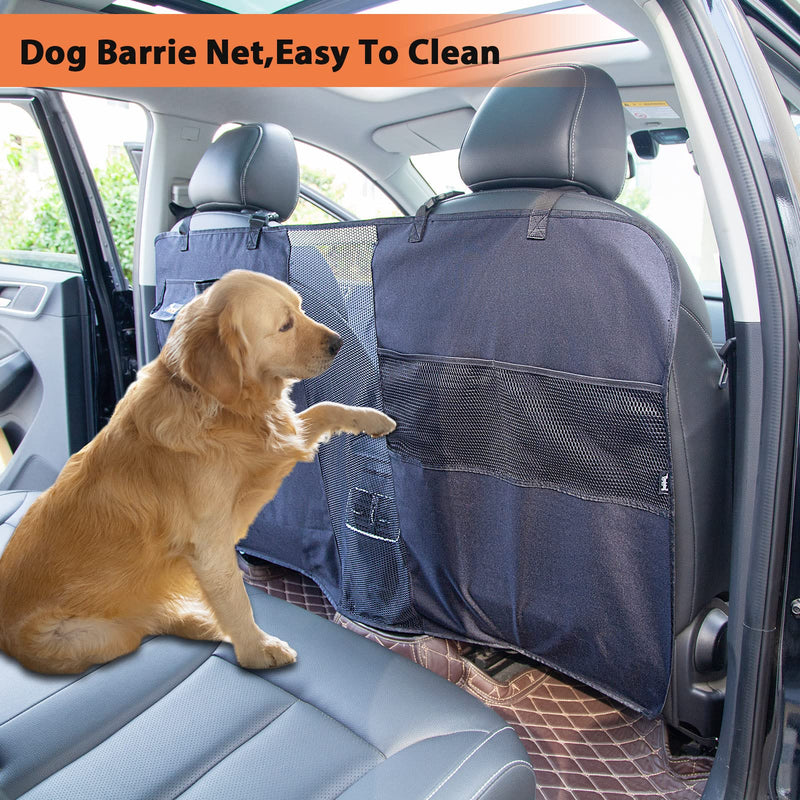 HAIKUADAY Dog Car Net Barrier 48" with Storage Bag and Adjustable Rope,Easy Install,Reduce Pets and Children Interfering,Mesh Backseat Barrier for Suvs,Trucks and Jeeps - BeesActive Australia