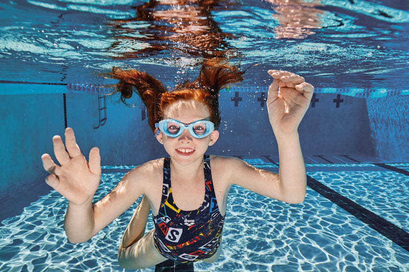 [AUSTRALIA] - Arena The One Jr Youth Swim Goggle Light Blue / Lime / Blue 