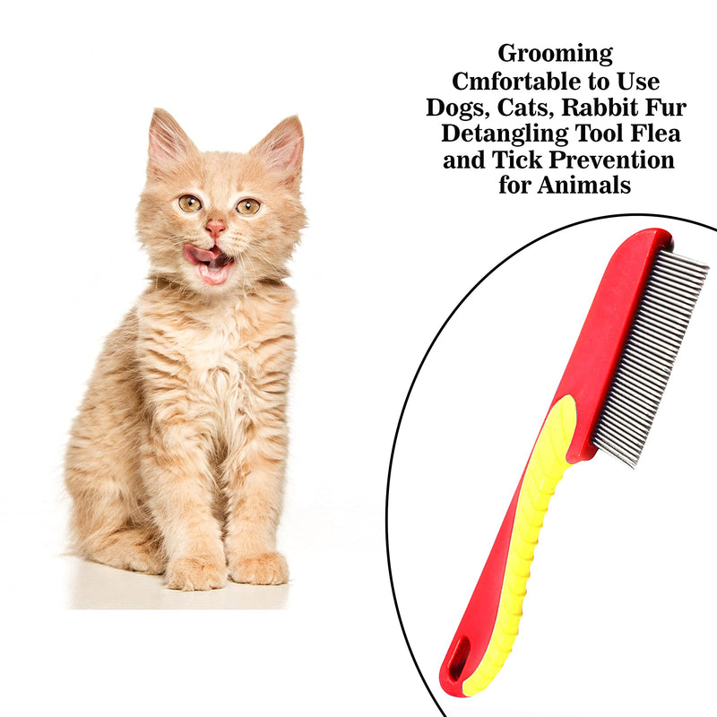 EXTRA FINE NIT HAIR COMB LARGE HANDLE Head Lice Egg Larva Remover Comb Anti-Lice (RED) RED - BeesActive Australia