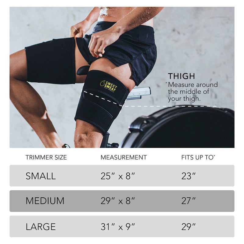 Sweet Sweat Thigh Trimmers for Men & Women by Sports Research | Increases Sweat & Activity to the Thighs during Exercise Medium Yellow - BeesActive Australia