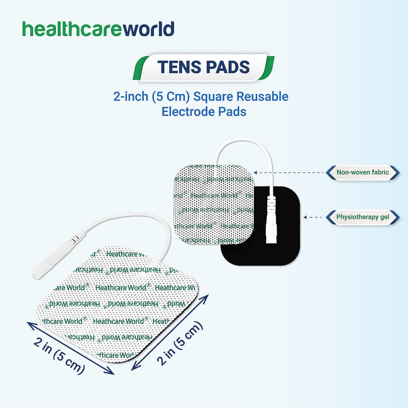 TENS Electrode Pads Pack of 40 by Healthcare World for TPN Lloyds Tenscare Neurotrac etc - BeesActive Australia