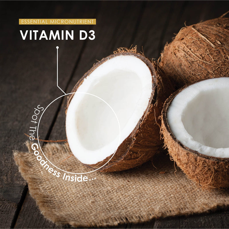 Vitamin D3 4000iu - Enhanced with Organic Coconut Oil ~ 6 Months Supply - Non-GMO, Gluten Free (180 Mini Liquid Softgels) 180 Count (Pack of 1) - BeesActive Australia