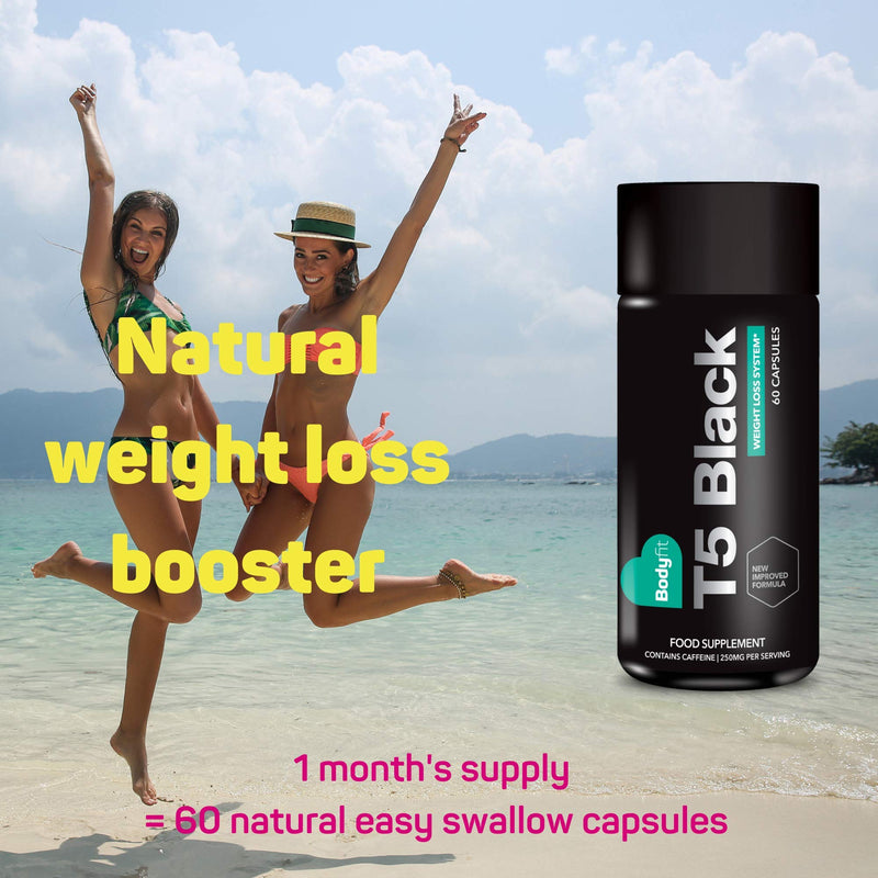 Bodyfit T5 Fat Burner: Diet Pills That Work Fast for Women and Men - Healthy Weight Management - 60 Capsules - BeesActive Australia