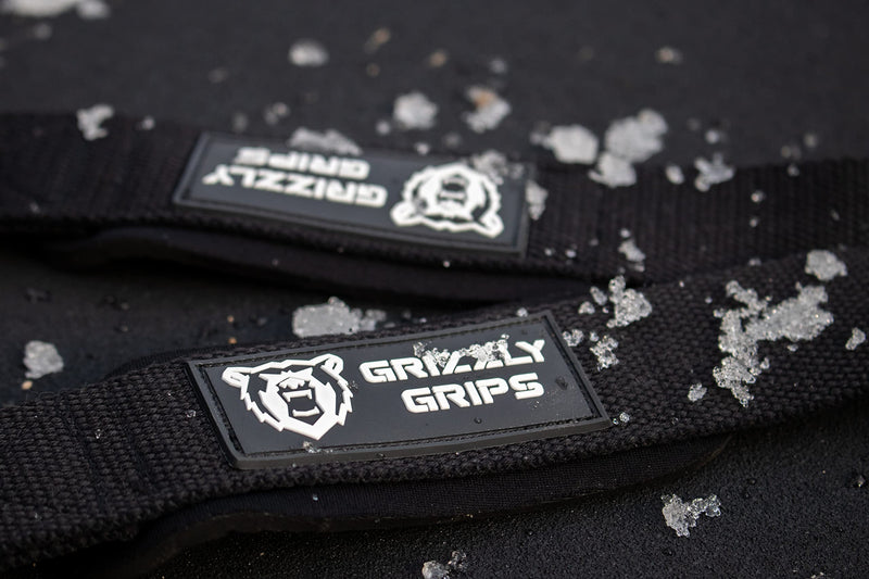 Grizzly Grips - Lifting Straps for Weightlifting, Bodybuilding, Powerlifting, Strength Training, and Deadlifts - Premium Neoprene Padded Cotton Straps - BeesActive Australia