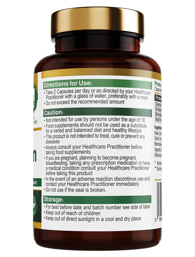 Super Quercetin Complex N-Acetyl-L-Cysteine (NAC), Immune Health and Supplement - Supporting Health Immune Functions - BeesActive Australia