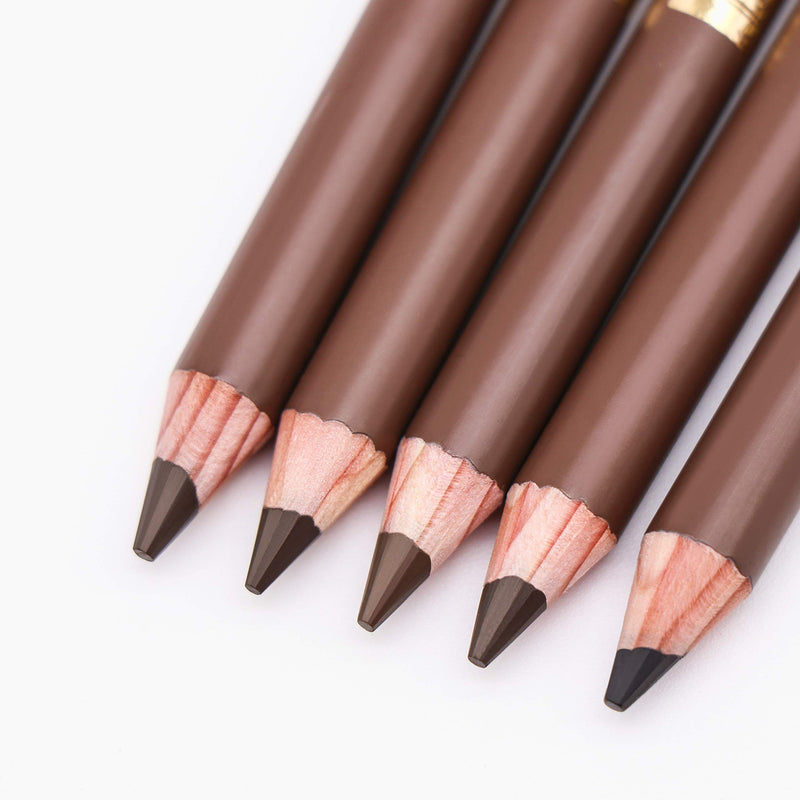 Eyebrow Pencil Longlasting Waterproof Durable Automaric Liner Eyebrow 5 Colors to Choose (2# Dark Brown) 2# Dark Brown - BeesActive Australia