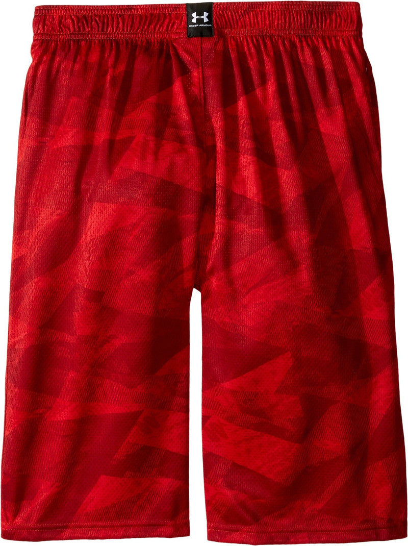 Under Armour Kids Mens Steph Curry 30 Essentials Print Shorts (Big Kids) X-Small Red - BeesActive Australia