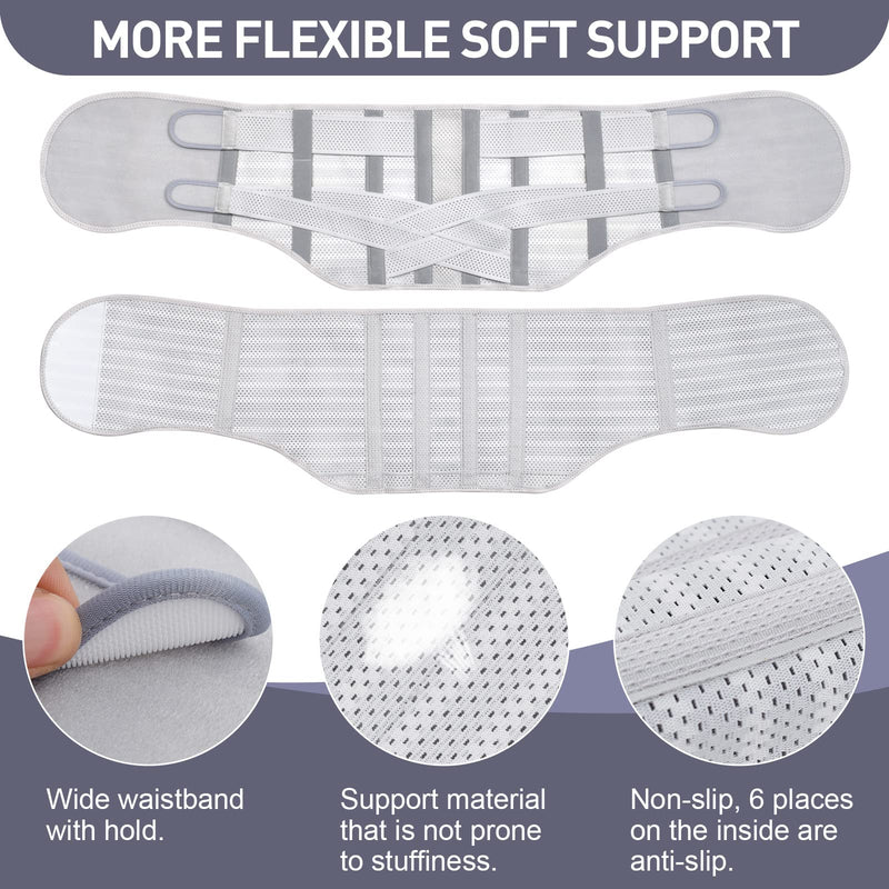 EGJoey Breathable Back Brace for Lower Back Pain Women and Men - Back Support Belt for Women, Relieve Lower Back Pain and Improve Posture with Comfort, Back Pain Relief Products, Posture Corrector X-Large White - BeesActive Australia