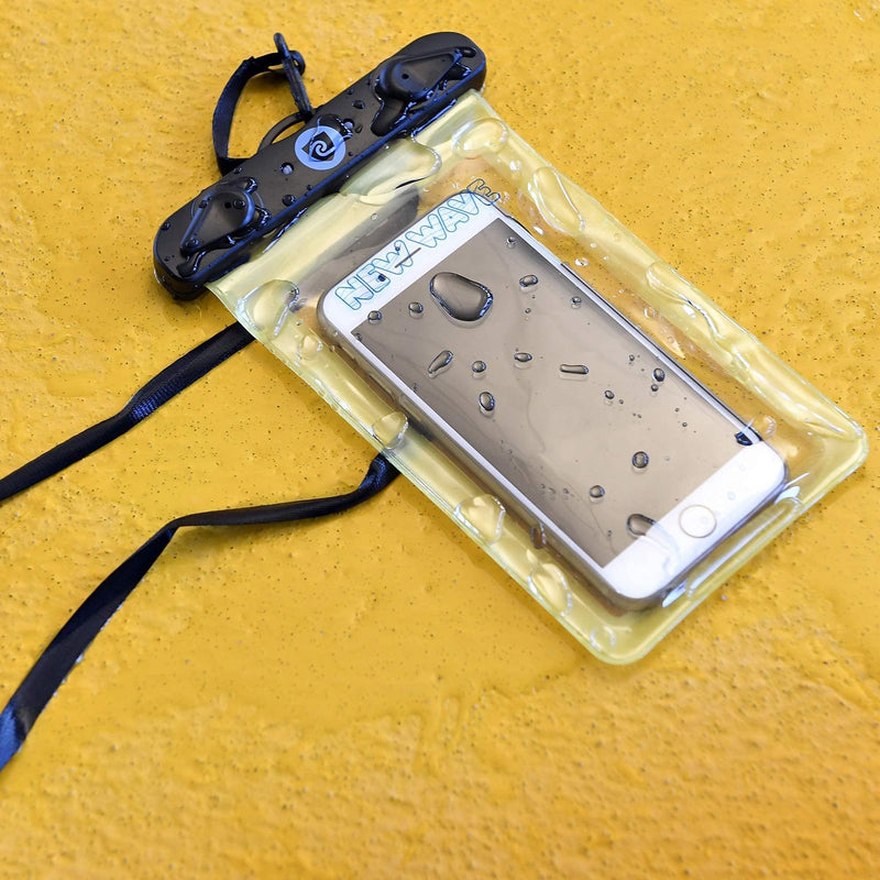 New Wave Swim Buoy PVC 15L Yellow and Phone Pouch Bundle - BeesActive Australia