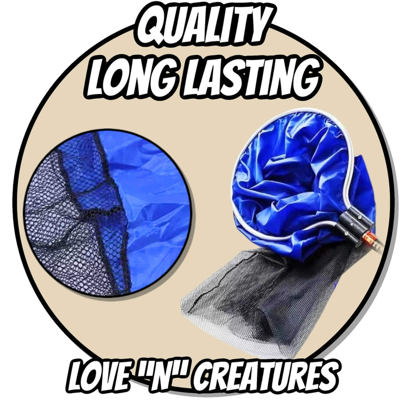 Love "N" Creatures Japanese Koi Sock Aquarium Kit for Medium to Large Fish – Holds Water – Long Knotless Netting Deep Soft Mesh Basket - Spawning, Breeding, Care & Transfer Accessories - BeesActive Australia