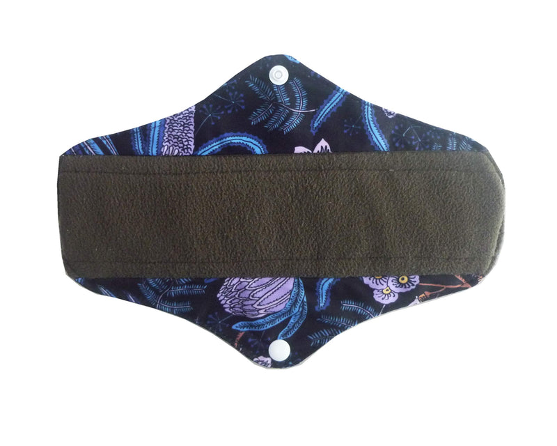 10PCS 10 Inch Charcoal Bamboo Cloth Reusable Washable Menstrual Pads Sanitary Pads+1 Wet Bag (NCM-M10-01) Ncm-m10-01 - BeesActive Australia
