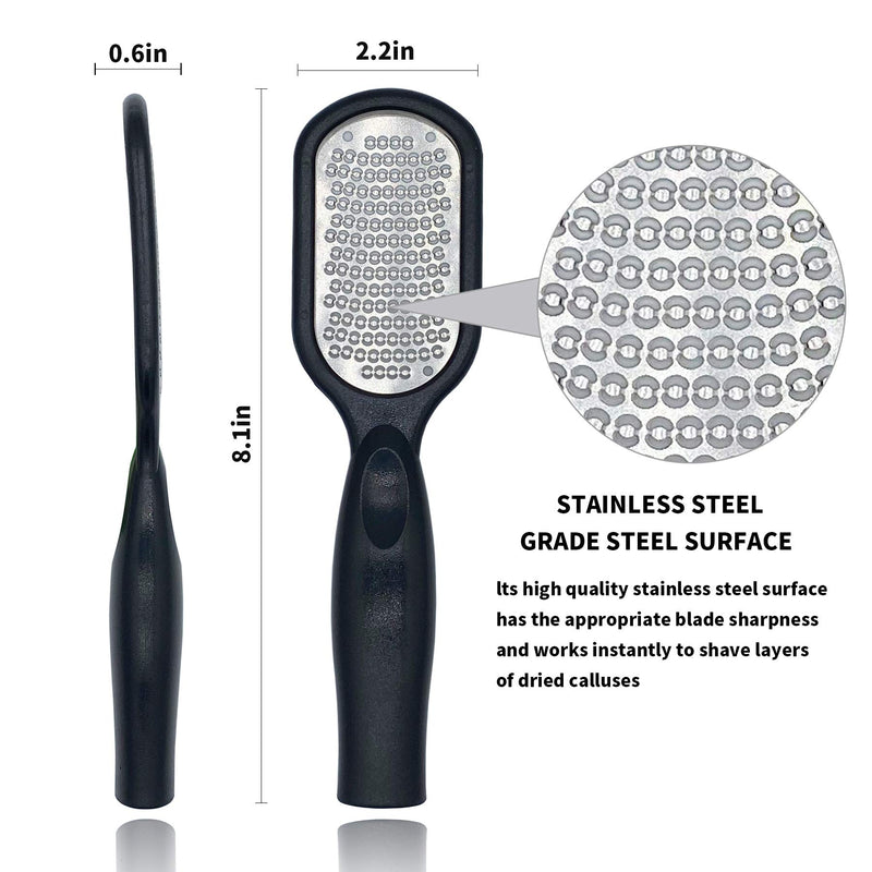 Foot Rasp Foot File Foot Grater, Can be Used on Both Wet and Dry Feet, Professional Foot Care Pedicure Metal Surface Tool to Remove Hard Skin, for Extra Smooth and Beauty Foot - BeesActive Australia