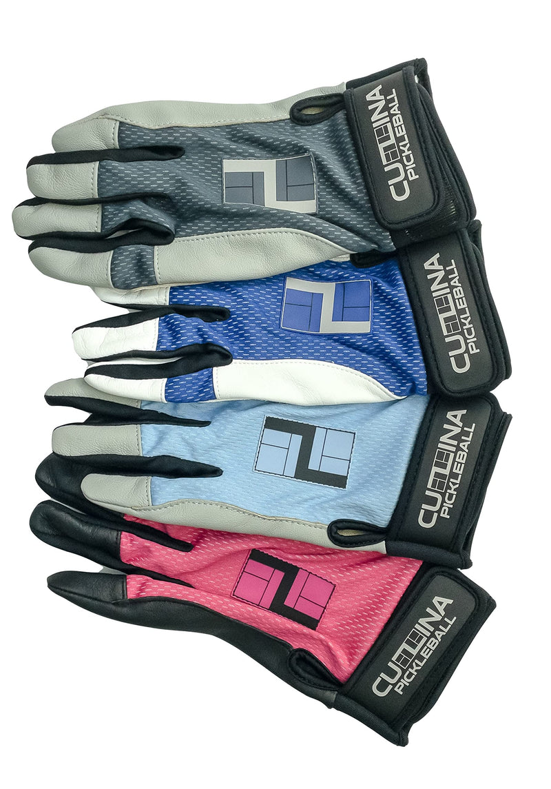 CUZINA HexPro Pickleball Racquetball Glove Steel Gray / White Large Left - BeesActive Australia