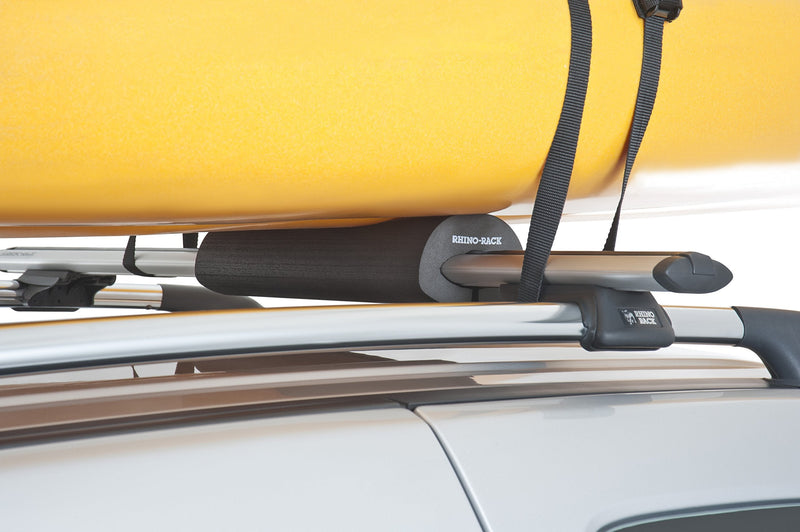 Rhino-Rack Roof Rack Pads for Paddleboard, Surfboard, Wakeboard, Skis, Snowboard, Longboard, Fits Vortex Bars, Pair, 15" Long (RWP01) - BeesActive Australia