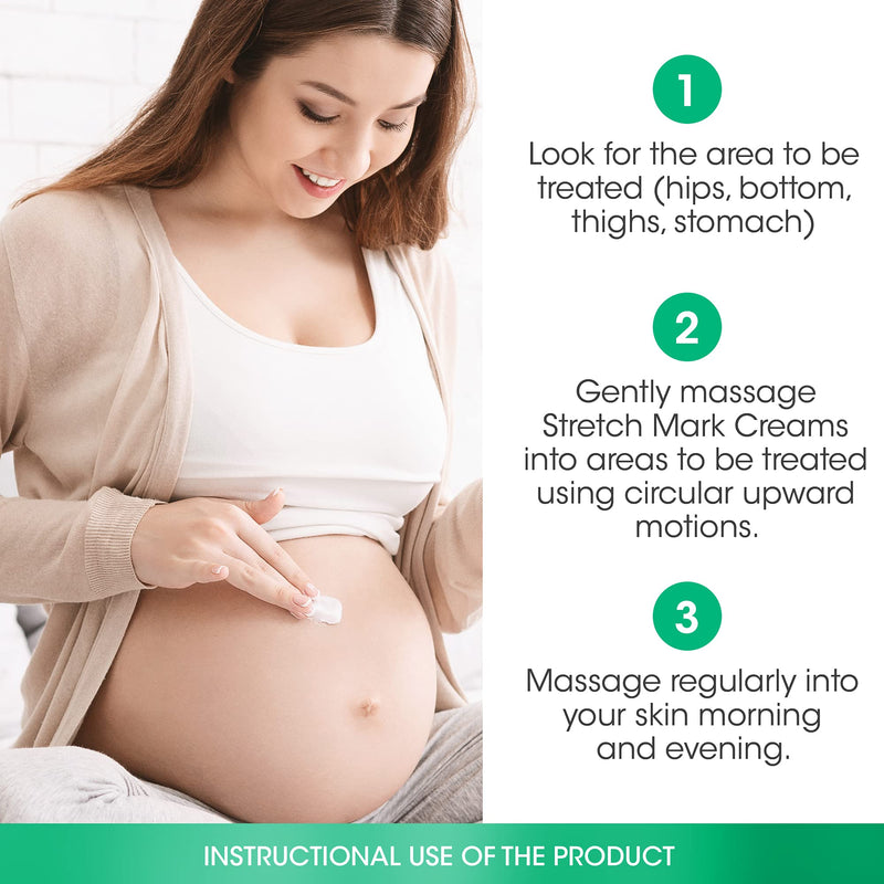 Advanced Stretch Mark Removal Cream | Postpartum cream | Pregnancy Gift | Natural moisturizer cream | Organic Skin Care Lotion For Men & Women | Cellulite Remover – 4Oz - BeesActive Australia