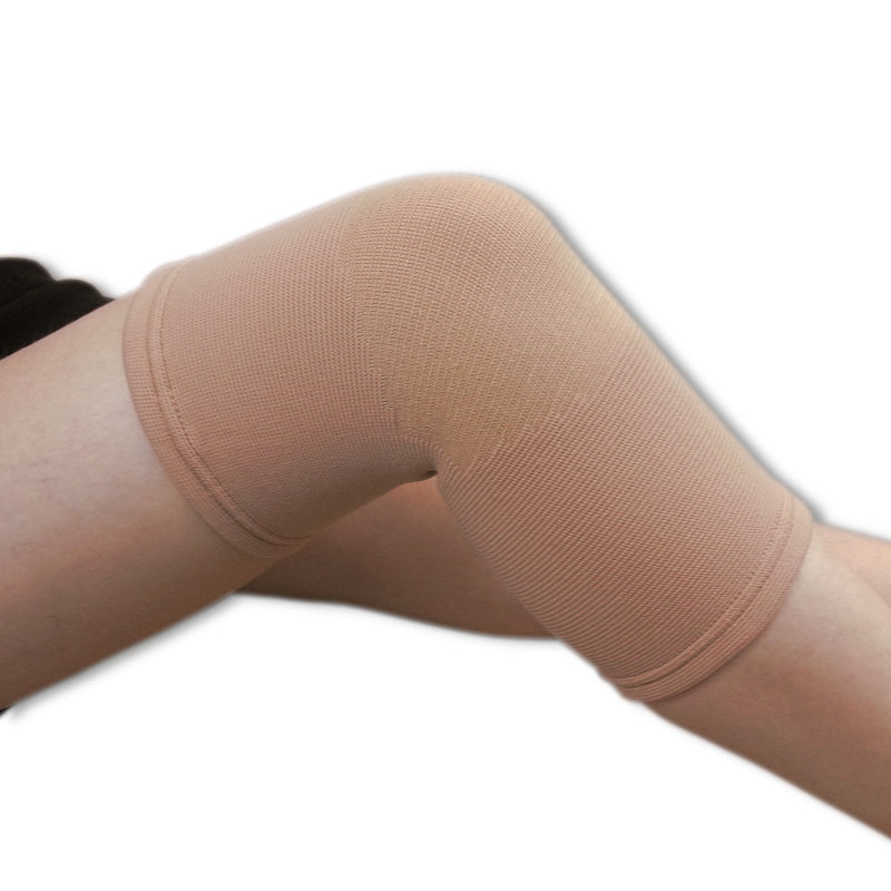 Medical Grade Elastic Compression Knee Support Beige Tubular Sleeve - 3XL = 50-54cm - BeesActive Australia