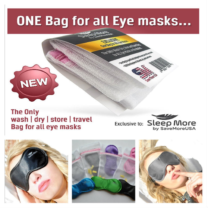 Sleep More Sleep Mask for Sleeping Disorders and Insomnia, Silver - BeesActive Australia