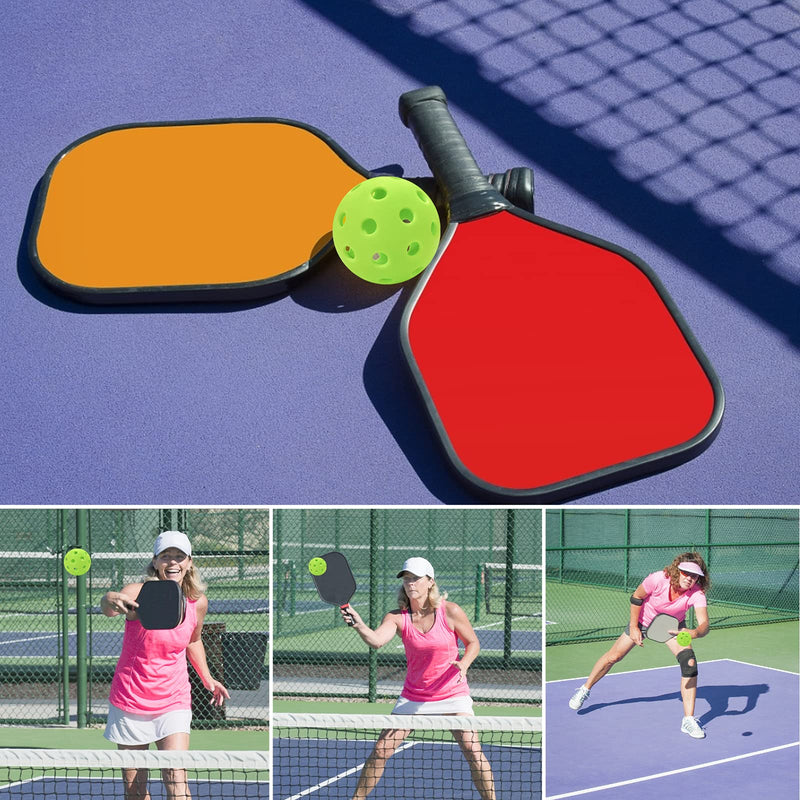 Eupboron 12 Pack Pickleball Balls Outdoor 40 Holes Training Pickle Ball - BeesActive Australia