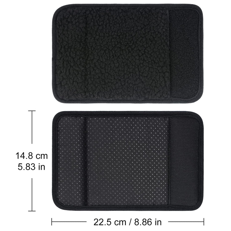 supregear Sheepskin Walker Hand Grips (2 Pack), Hand Pads Accessories for Walker Rollator Crutch Wheelchair Grips, Soft Comfortable Sheepskin Wool Covers, Non-Slip Durable Breathable Walker Accessory Black - BeesActive Australia