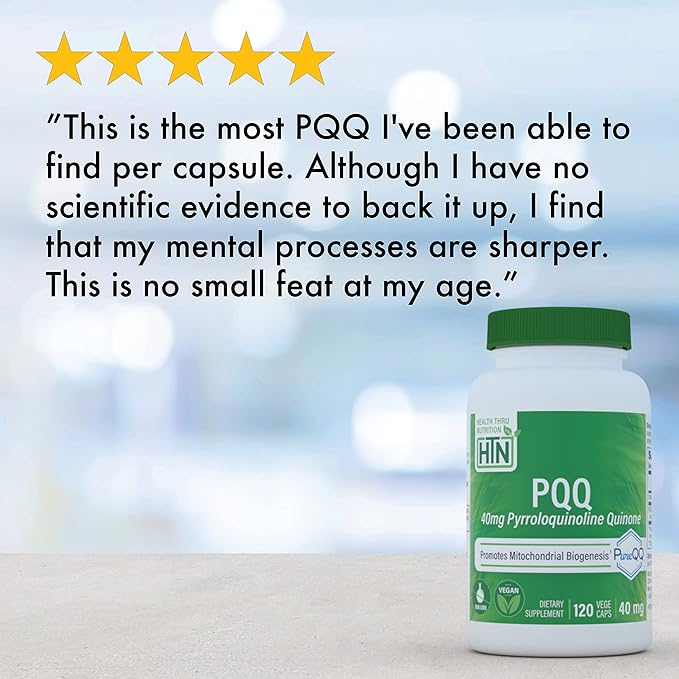 Health Thru Nutrition Pqq 40Mg Pyrroloquinoline Quinone Capsules 120 Count - BeesActive Australia