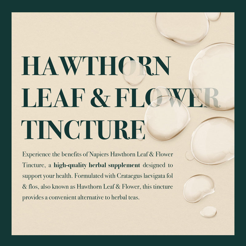 Napiers Hawthorn Leaf & Flower Tincture (Crataegus laevigata FOL & flos) - Herbal Supplement - 1:3 45% - 250 ML - BeesActive Australia